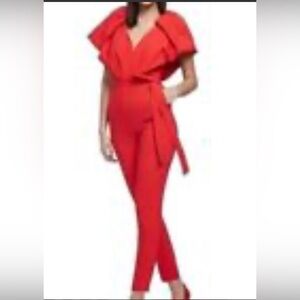 New York & Company. Red Jumpsuit. Size Medium